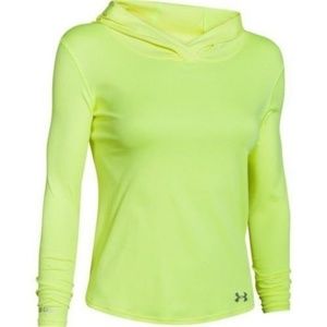 Like New Under Armour Long Sleeve Neon Hoodie L